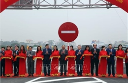 Thủ tướng phát lệnh thông xe, khánh thành cầu Hưng Hà và tuyến đường nối hai cao tốc 