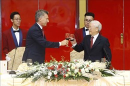 Tổng Bí thư, Chủ tịch nước Nguyễn Phú Trọng và Phu nhân chiêu đãi Tổng thống Argentina và Phu nhân