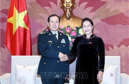Chủ tịch Quốc hội Nguyễn Thị Kim Ngân tiếp Bộ trưởng Bộ Quốc phòng Trung Quốc