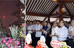 Thủ tướng và Chủ tịch Quốc hội dâng hương tưởng niệm Chủ tịch Hồ Chí Minh