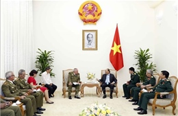 Thủ tướng tiếp Tổng Tham mưu trưởng, Thứ trưởng thứ nhất Bộ Các lực lượng vũ trang Cách mạng Cuba