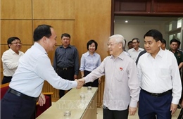 Tổng Bí thư, Chủ tịch nước Nguyễn Phú Trọng tiếp xúc cử tri TP Hà Nội