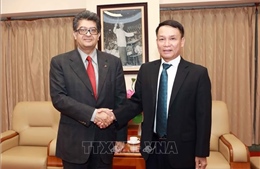 Tổng Giám đốc Thông tấn xã Việt Nam Nguyễn Đức Lợi tiếp Đại sứ Armenia tại Việt Nam