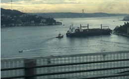Tàu chở hàng gặp tai nạn tại eo biển Bosphorus của Thổ Nhĩ Kỳ
