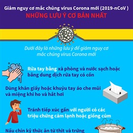 Giảm nguy cơ mắc chủng virus Corona mới (2019-nCoV): Những lưu ý cơ bản nhất