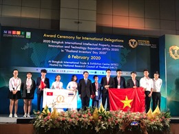 Học sinh Việt Nam đạt thành tích cao tại cuộc thi phát minh, sáng chế tại Thái Lan