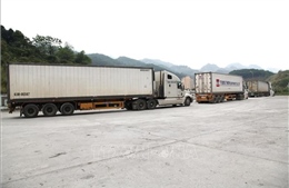 Dịch COVID-19: Cửa khẩu quốc tế Thanh Thủy xuất những lô hàng đầu tiên năm 2020