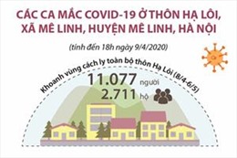Thông tin về ổ dịch thôn Hạ Lôi ở Mê Linh, Hà Nội