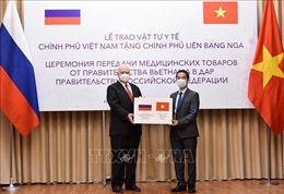 Việt Nam tặng Liên bang Nga vật tư y tế phòng, chống dịch COVID-19