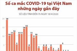 Số ca mắc COVID-19 tại Việt Nam những ngày gần đây 