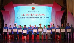 Quảng Nam: Tuyên dương 30 thanh niên tiên tiến làm theo lời Bác