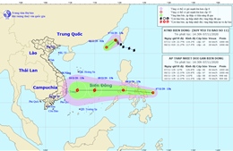 Bão số 11 tan dần, áp thấp nhiệt đới mới gần Biển Đông khả năng mạnh lên thành bão