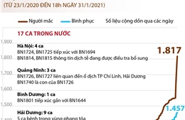 Việt Nam đã có 1.817 ca mắc COVID-19