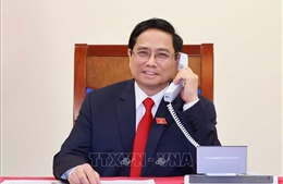 Thủ tướng Campuchia điện đàm chúc mừng Thủ tướng Chính phủ Phạm Minh Chính