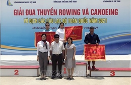 Đoàn Thái Nguyên đoạt Nhất toàn đoàn môn đua thuyền Canoeing