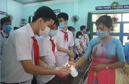 Các trường học tại Bình Định tăng cường biện pháp phòng dịch COVID-19