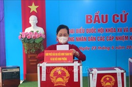 Cử tri Hà Nam nô nức đi bầu cử