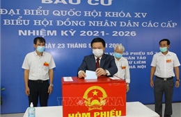 Nhiều đồng chí lãnh đạo Đảng, Nhà nước bỏ phiếu bầu cử tại Thủ đô Hà Nội