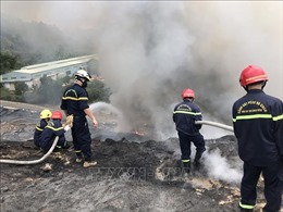 Đà Nẵng: Đám cháy tại bãi rác Khánh Sơn đã cơ bản được khống chế