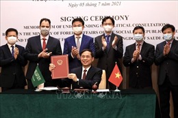 Bộ Ngoại giao Việt Nam và Bộ Ngoại giao Arab Saudi ký Bản ghi nhớ về tham vấn chính trị