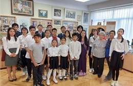 Khai giảng lớp tiếng Việt tại ngôi trường mang tên Chủ tịch Hồ Chí Minh ở Ukraine