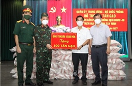 Quân ủy Trung ương, Bộ Quốc phòng hỗ trợ người dân Tây Ninh 100 tấn gạo