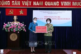 Tiếp nhận ủng hộ phòng, chống dịch COVID-19 từ tỉnh Attapeu, Lào