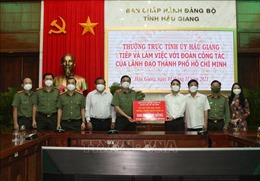 Thành phố Hồ Chí Minh tri ân sự hỗ trợ của tỉnh Hậu Giang