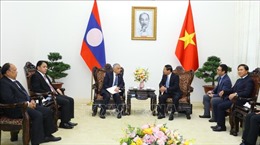 Phó Thủ tướng Lê Văn Thành hội kiến với Phó Chủ tịch Quốc hội Lào