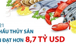 Năm 2021: Xuất khẩu thủy sản dự kiến đạt hơn 8,7 tỷ USD