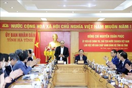Chủ tịch nước Nguyễn Xuân Phúc thăm và làm việc tại Hà Tĩnh