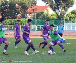 AFF Cup 2020: Tuyển Việt Nam tập đá nhỏ ít chạm chờ Indonesia