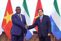 Thủ tướng Phạm Minh Chính hội kiến Tổng thống nước Cộng hòa Sierra Leone
