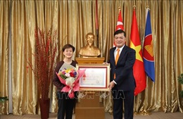 Trao Huân chương Hữu nghị và Kỷ niệm chương cho cựu Đại sứ Singapore tại Việt Nam