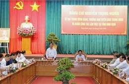 Trưởng ban Tuyên giáo Trung ương làm việc tại Bình Định