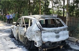 Cháy xe ô tô ở Vĩnh Phúc làm một người tử vong
