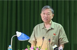 Đại tướng Tô Lâm tiếp xúc cử tri tại Hưng Yên