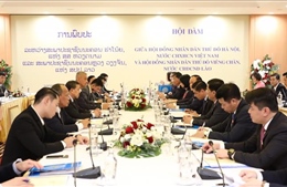 Trao đổi kinh nghiệm hoạt động cơ quan dân cử giữa hai Thủ đô Hà Nội và Viêng Chăn (Lào)