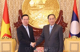 Chủ tịch nước Võ Văn Thưởng thăm nguyên Tổng Bí thư, Chủ tịch nước Lào Choummaly Sayasone