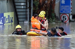 Mưa bão tiếp tục hoành hành tại Trung Quốc