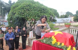 Sơn La: Truy điệu, an táng hài cốt liệt sỹ quân tình nguyện Việt Nam hy sinh tại Lào