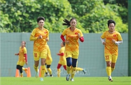 Đội tuyển nữ Quốc gia rèn luyện thể lực và chiến thuật chuẩn bị cho World Cup 2023