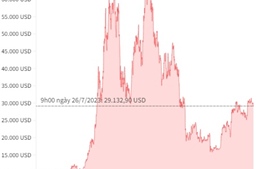 Giá Bitcoin dao động quanh ngưỡng 29.200 USD