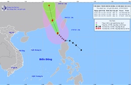 Bão số 2 giật cấp 16, cách Sán Đầu (Trung Quốc) khoảng 370 km