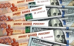 Đồng ruble chạm mức cao nhất so với đồng USD và euro kể từ cuối tháng 6/2023