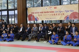 Chủ tịch nước Võ Văn Thưởng dự chương trình giao lưu võ thuật Việt Nam - Nhật Bản