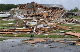 Mỹ: Bão, lốc xoáy tấn công bang Tennessee gây thiệt hại nghiêm trọng