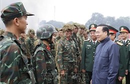 Chủ tịch nước Võ Văn Thưởng kiểm tra công tác sẵn sàng chiến đấu của Bộ đội Đặc công