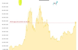 Giá Bitcoin giảm xuống mức 42.400 USD/BTC