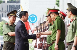Chủ tịch nước Võ Văn Thưởng thăm, chúc Tết Công an TP Hồ Chí Minh